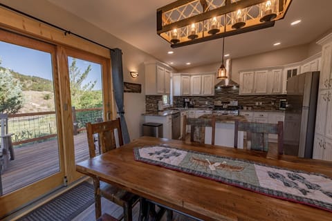 Dining area open to kitchen