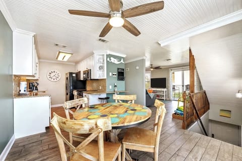 Enjoy seating for 4 at our dining room table.