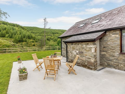 Patio | Cwm Dulas Cottage, Llandewi Brefi, near Tregaron