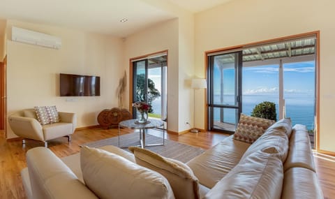 Deluxe House, 3 Bedrooms, 2 Bathrooms, Ocean View | Living room | Flat-screen TV