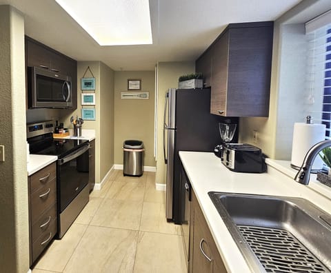 Spacious Gallery Kitchen with newer appliances