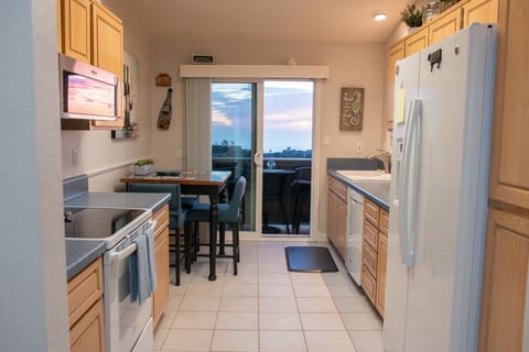 Full kitchen and nook with all the amenities. Balcony access. enjoy the view.