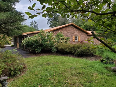 Side of home on left.