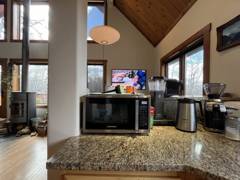 Mr. Coffee filter coffee pot, with grinder for fresh beans.