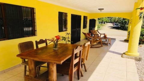 Charming outdoor dining area