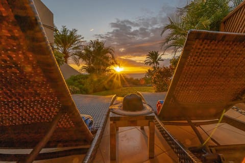 Best sunset in Kihei right from your lounge chair on the lanai!