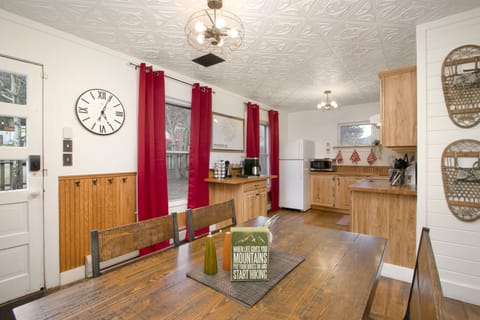 With eat-in dining space