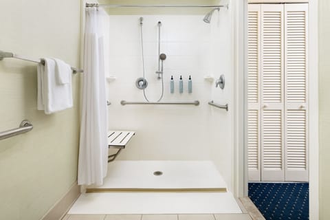 Free toiletries, hair dryer, towels