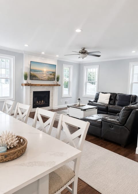 Relax in our bright and inviting living room,