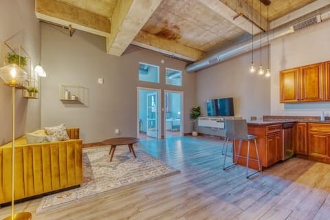 Vibrant and cozy living area