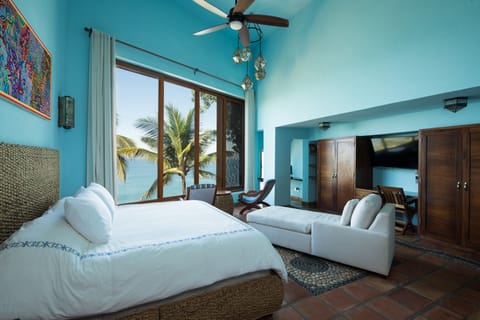 Blue Bedroom - double ceiling