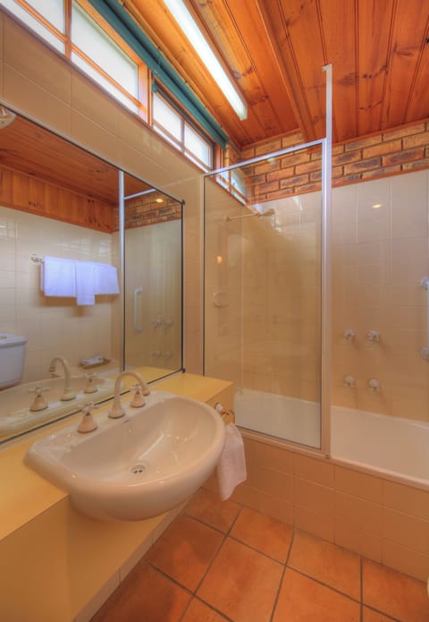 Hair dryer, slippers, towels, soap