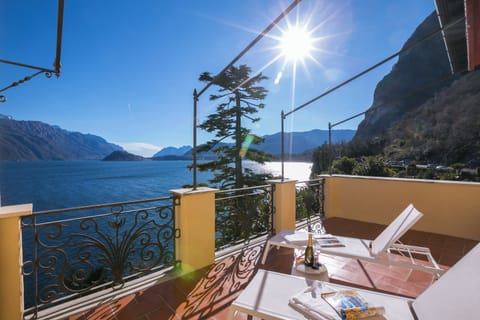 Family Apartment, Multiple Bedrooms, 2 Bathrooms, Lakeside (Villa Evelyn Terrazzo) | Terrace/patio