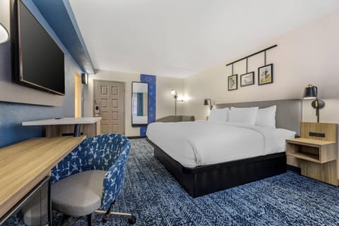Suite, 1 King Bed, Non Smoking (Efficiency) | Premium bedding, desk, laptop workspace, blackout drapes