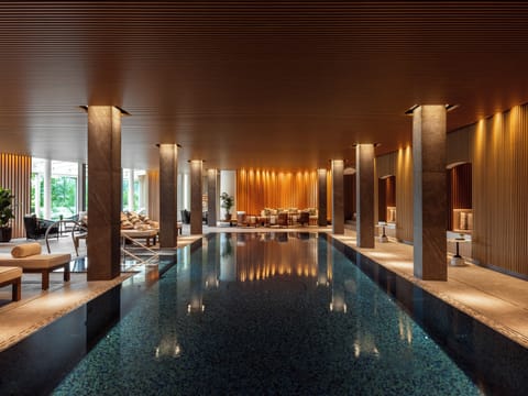 Indoor pool, outdoor pool, open 8:00 AM to 8:00 PM, free cabanas