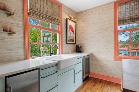 "Speakeasy" off the third floor living room adding to the hangout space