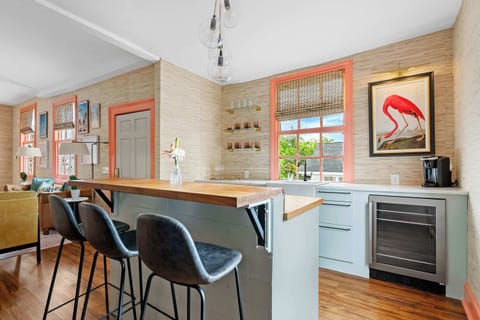 "Speakeasy" off the third floor living room adding to the hangout space