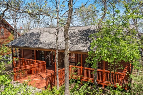 Cabin Exterior, Several Steps Down to Enter