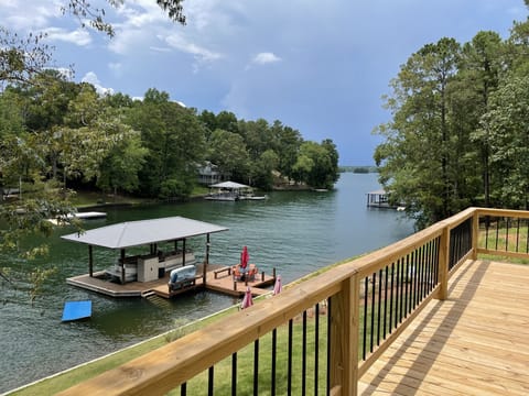 View of water from top deck