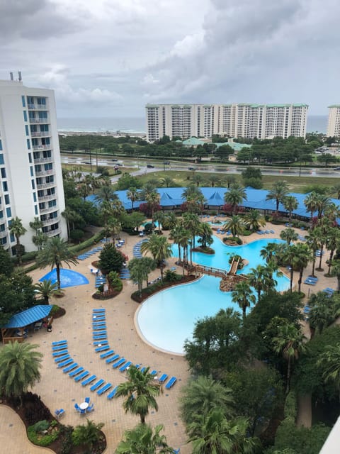 Beautiful lagoon pool.