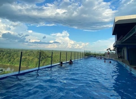 Outdoor pool, lifeguards on site
