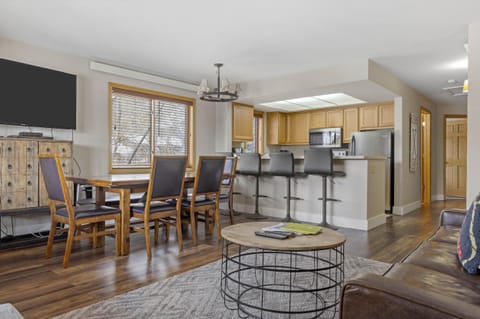 Living Room looking into Dining Area and Kitchen