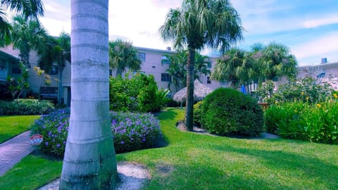 Shuffleboard in garden area of main entrance