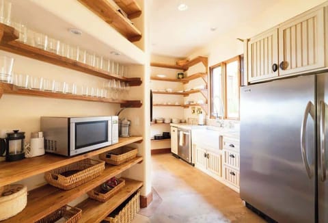 Entertaining is a breeze with a butlers pantry and a large industrial fridge for meal prep