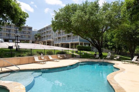 Spacious pool area. 