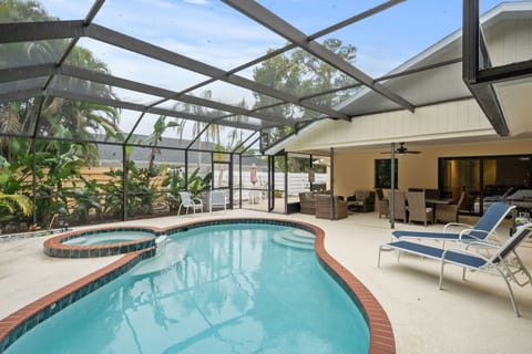 Salt water heated pool 