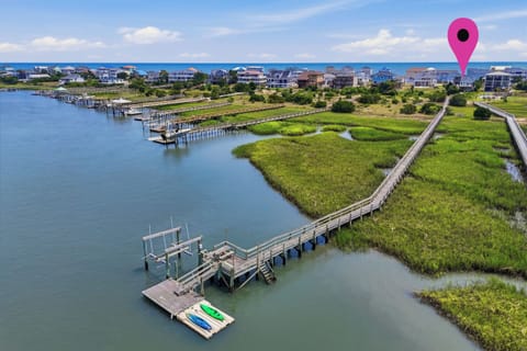Exterior of Sound Bite, Dock and Overlooking the Ocean