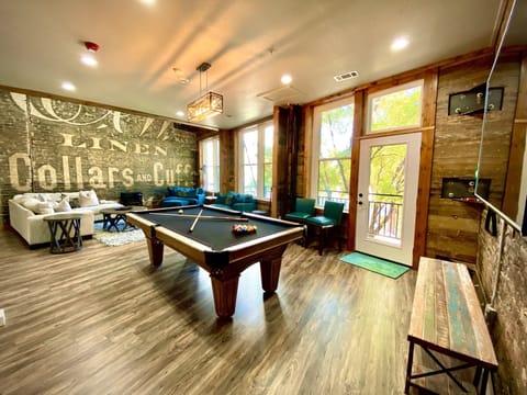 This entertainment area is a wonderful space to celebrate or relax and unwind.