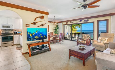 Spacious Ocean View living room.
