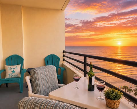 Unwind on your private oceanfront balcony as breathtaking sunsets paint the sky.