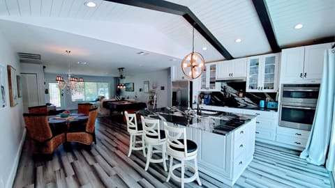 Kitchen Island and Dining Area