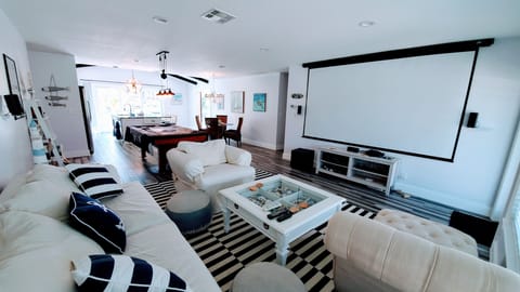 Living Room with Projectore Screen