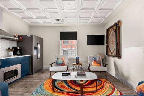 Union 101 - Galley Kitchen and Quaint Living Room