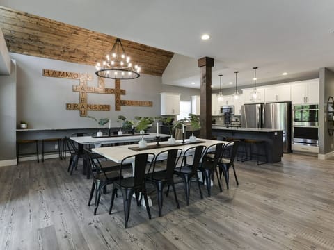 Seats 36 in the dining area!!  Enough for the whole crew!!