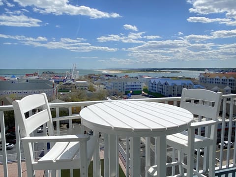 Expansive views from the private balcony