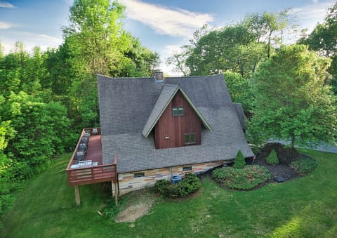 A gorgeous overview shot of our entire property.  View of Deck


