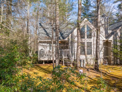 Back deck and back of the house.