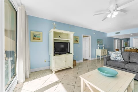 Gulf Front Living Room with Sleeper Sofa