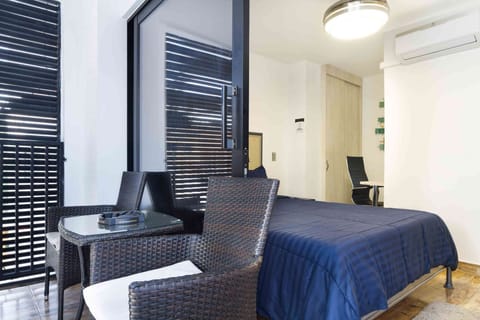 Bedroom and balcony
