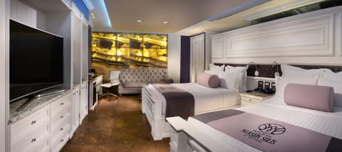 Junior Suite Two Queen Beds | Down comforters, minibar, in-room safe, desk