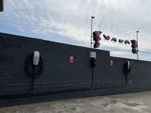 Tesla destination charging - 

2 x 22kw fast charger type 2
1 x standard charger