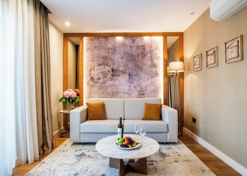 Family Suite, Sea View | Living area | LCD TV