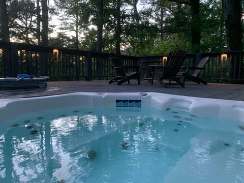 Guests have access to large public hot tub