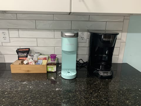 Choose your weapon - Kuerig or regular coffee maker. 