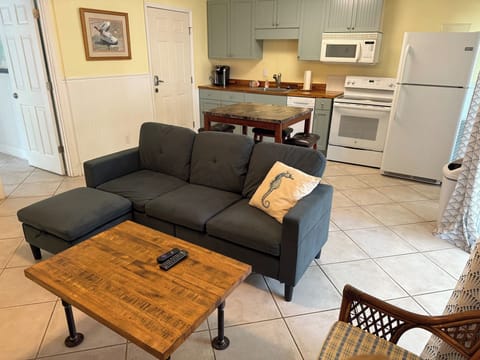 downstairs kitchen/den area