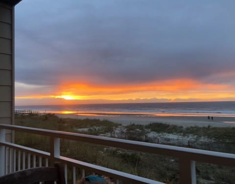 Sunrise from balcony.